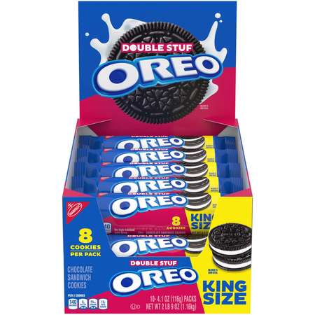OREO Oreo King Size Double Stuf Cookies 8 Cookies, PK20 05076